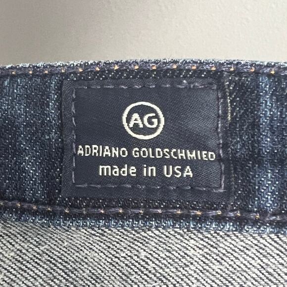 AG Adriano Goldschmied Women’s 32R Cigarette Leg Jeans Stretch Denim Slim Preppy - Picture 4 of 11